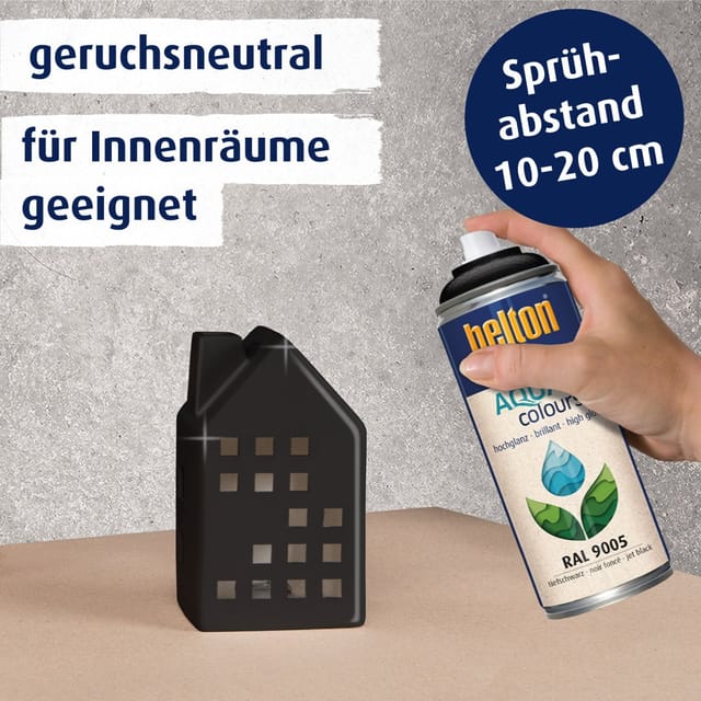 Belton Free AQUAcolours Buntlack RAL 9005 Tiefschwarz hochglänzend 400 ml