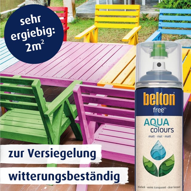 Belton Free AQUAcolours Klarlack Transparent matt 400 ml