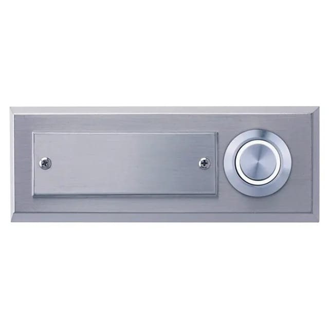 LED-Klingeltaster Echtmetall 1-fach