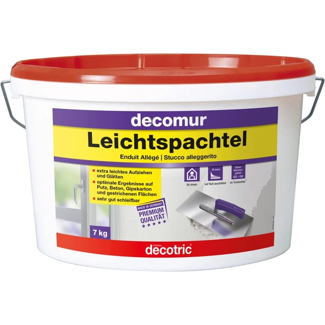 Decotric Leichtspachtel Decomur Weiß 7 kg