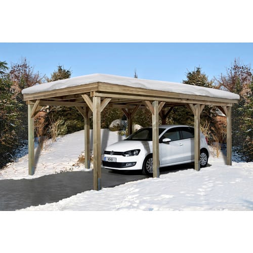 Weka Einzelcarport 609 294 cm x 591 cm