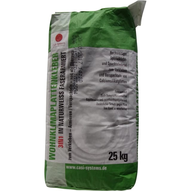 CaSi Wohnklimaplattenkleber 3in1 25 kg Naturweiß