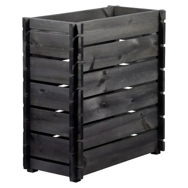 Dobar Hochbeet mit Stecksystem Kiefer Antharzit 79 cm x 37 cm x 79 cm FSC®