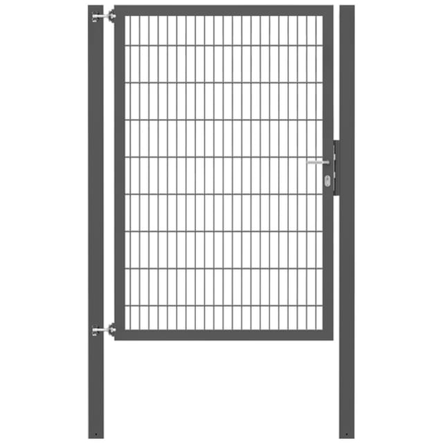 Einzeltor Flexo Plus 125 cm x 180 cm Pfosten 80 cm x 80 cm Anthrazit
