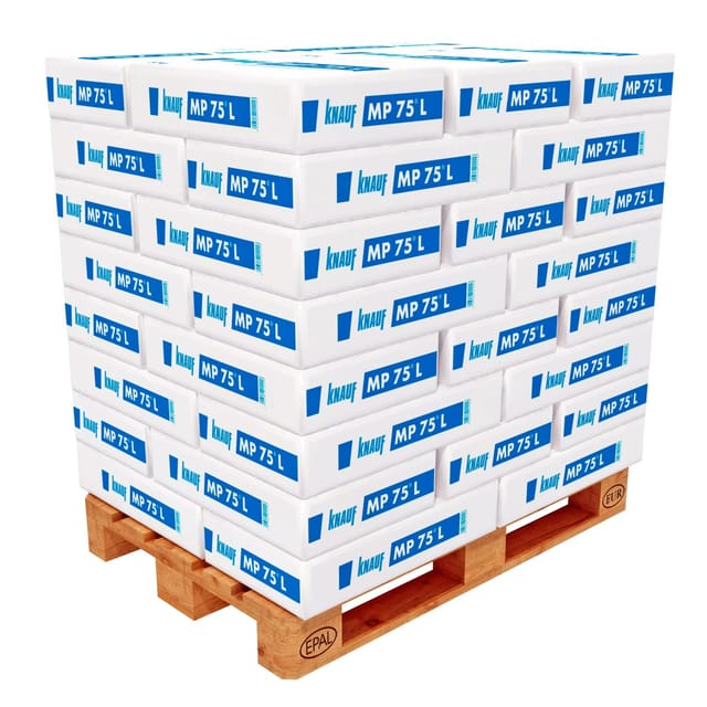 Knauf MP 75 L Maschinenputz,eicht 30 kg (40 Säcke - 1200 kg) 1 Palette