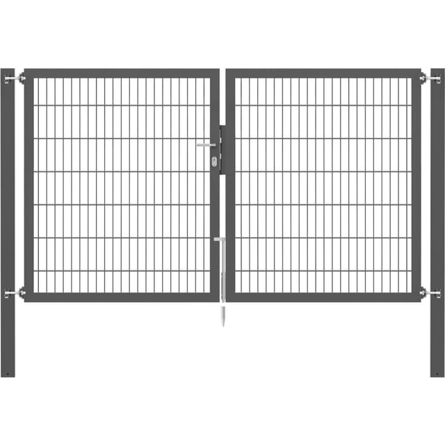 Doppeltor Flexo Plus 250 cm x 140 cm Pfosten 80 cm x 80 cm Anthrazit