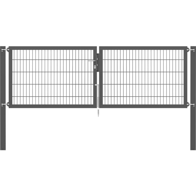 Doppeltor Flexo Plus 300 cm x 100 cm Pfosten 100 cm x 100 cm Anthrazit