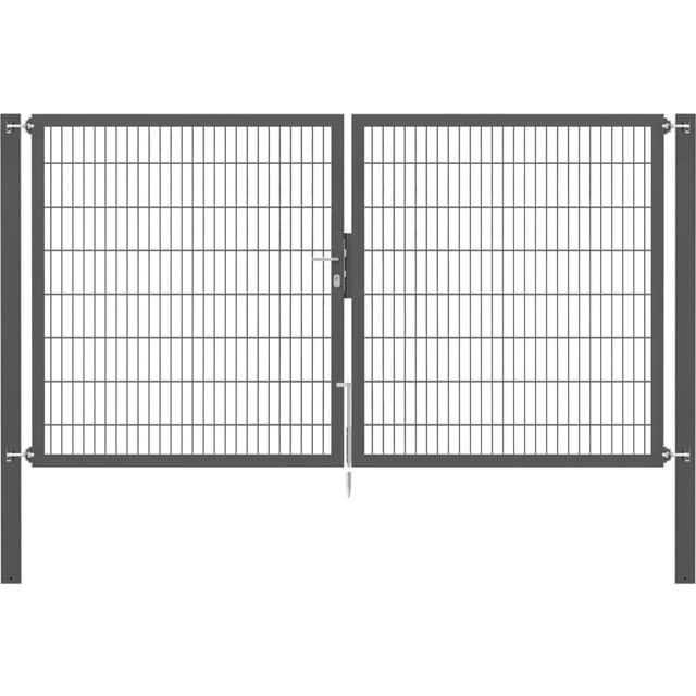Doppeltor Flexo Plus 300 cm x 160 cm Pfosten 100 cm x 100 cm Anthrazit
