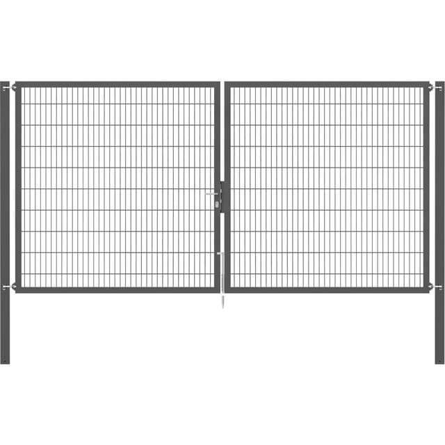 Doppeltor Flexo Plus 400 cm x 200 cm Pfosten 100 cm x 100 cm Anthrazit