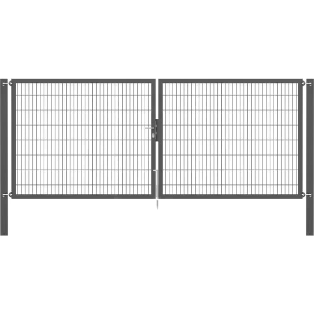 Doppeltor Flexo Plus 400 cm x 160 cm Pfosten 100 cm x 100 cm Anthrazit