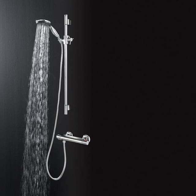 Aqua2Save Brausestangenset mit Thermostatarmatur Chrom