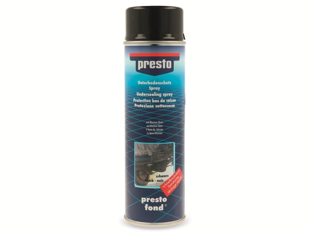 Presto Unterbodenschutz-Spray Bitumen Schwarz 500 ml