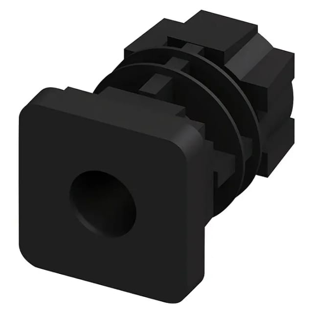 Gewindestopfen für Vierkantrohre Schwarz Gewinde M8 25 mm x 25 mm