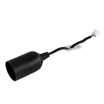 Lampenfassung E27 Schwarz 1 Stück
