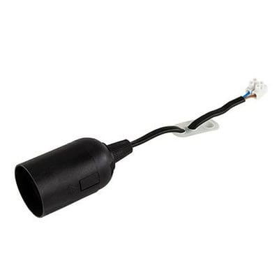 Lampenfassung E27 Schwarz 1 Stück