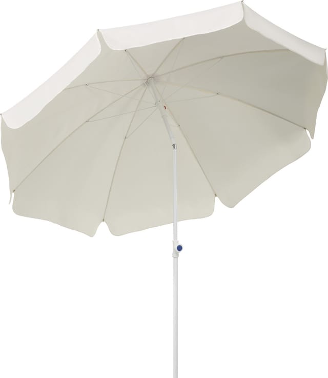 Schneider Balkonschirm Ibiza Ø 200 cm Natur mit Push-Up Mechanik