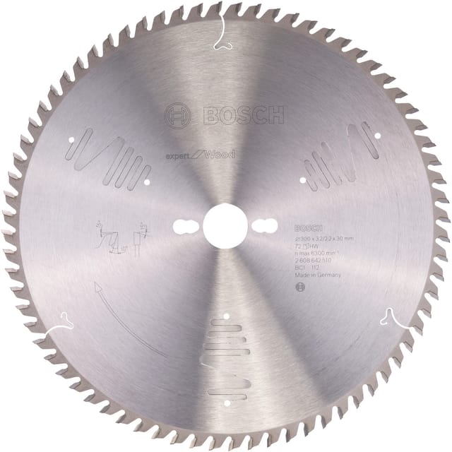 Bosch Kreissägeblatt Expert for Wood 300 x 30 x 3,2 mm 72 Zähne