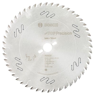 Bosch Kreissägeblatt Top Precision Best for Wood 300 x 30 x 3,2 mm 48 Zähne