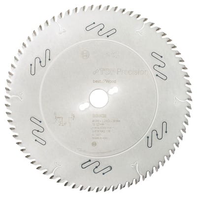 Bosch Kreissägeblatt Top Precision Best for Wood 300 x 30 x 3,2 mm 72 Zähne