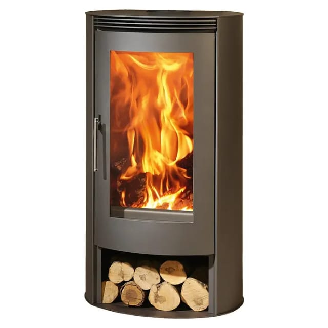 Panadero Delta EcoDesign Pano Kaminofen Stahl Schwarz 8 kW