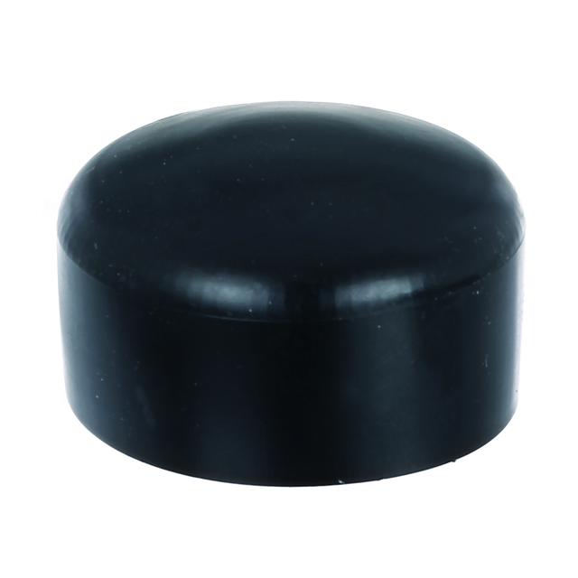 Pfostenkappe rund Kunststoff Schwarz 60 mm