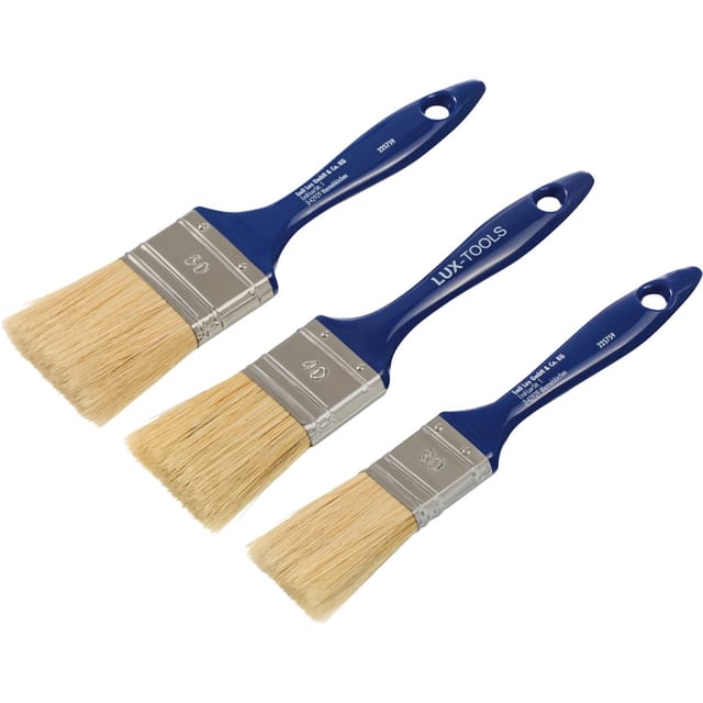LUX-TOOLS Flachpinsel-Set Lack 3-teilig