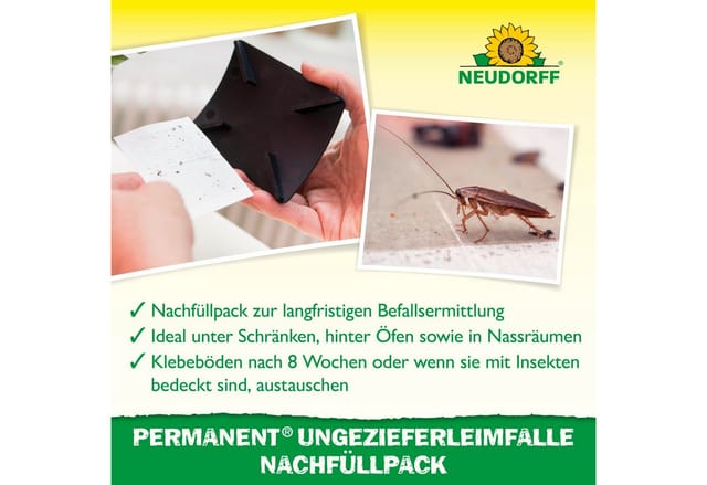 Neudorff Permanent Ungezieferleimfalle Nachfüllpack 4 Stück