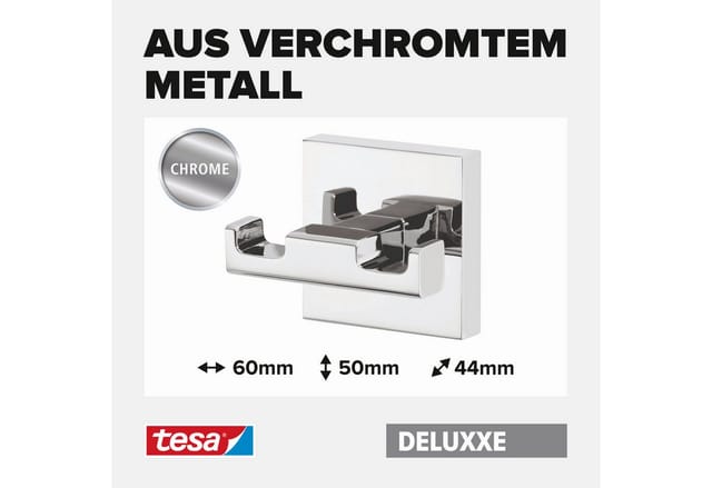 Tesa Doppelhaken Deluxxe Chrom