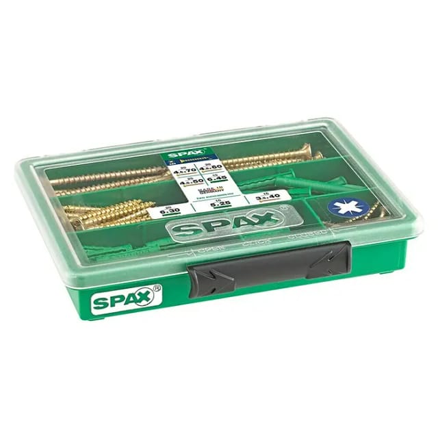 Spax Assorter Kreuzschlitz Z Gelb mit Dübel