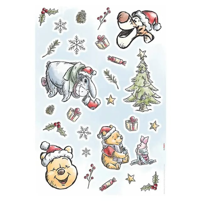 Komar Deko-Sticker Winnie Pooh Christmas 50 cm x 70 cm