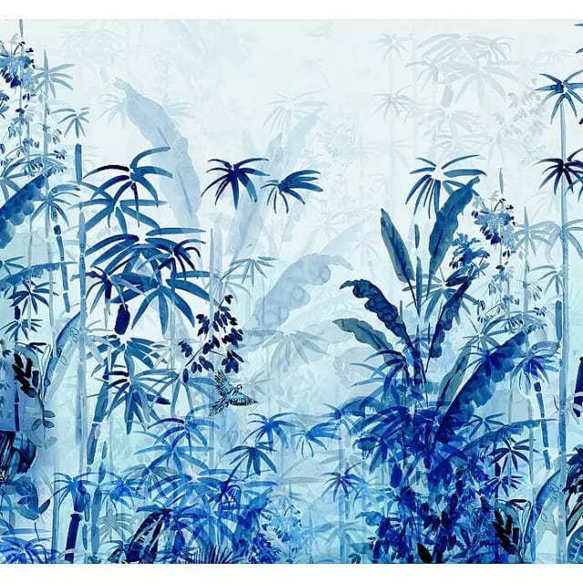 Komar Fototapete Vlies Blue Jungle 300 x 280 cm