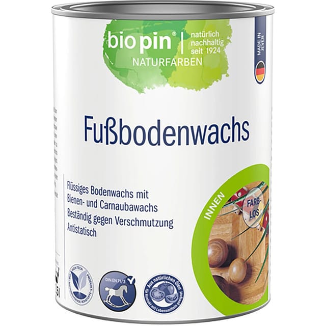 Biopin Fußbodenwachs Transparent seidenglänzend 2,5,