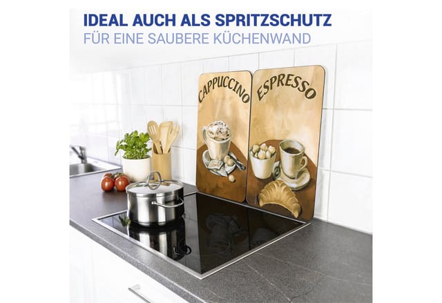 Wenko Abdeckplatte Universal Kaffee 2er-Set