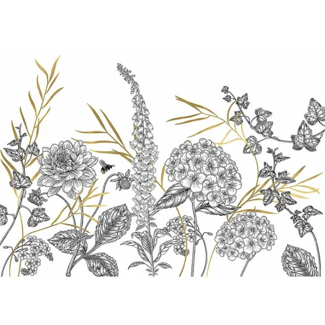 Komar Fototapete Vlies Bumble Bee 400 x 280 cm