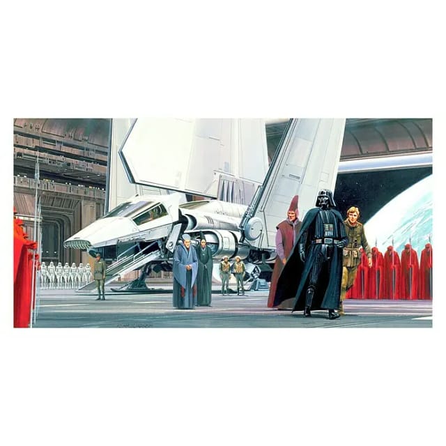Komar Fototapete Vlies Star Wars Classic RMQ Death Star Shuttle Dock 500 x 250cm