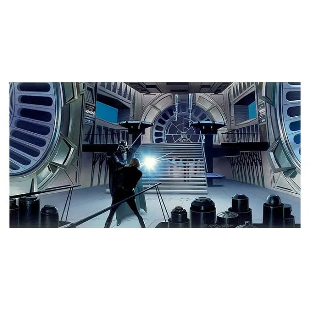 Komar Fototapete Vlies Star Wars Classic RMQ Duell Throneroom 500 x 250 cm