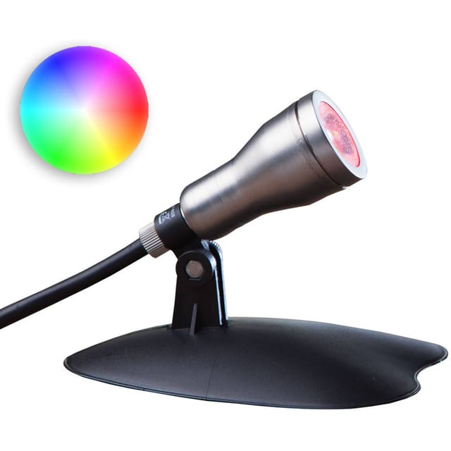 Heissner SMART LIGHT LED-Spot für Teich Pool und Garten 3 Watt Multicolor