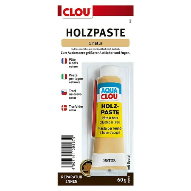 Clou Holzpaste wasserverdünnbar Natur 60 g