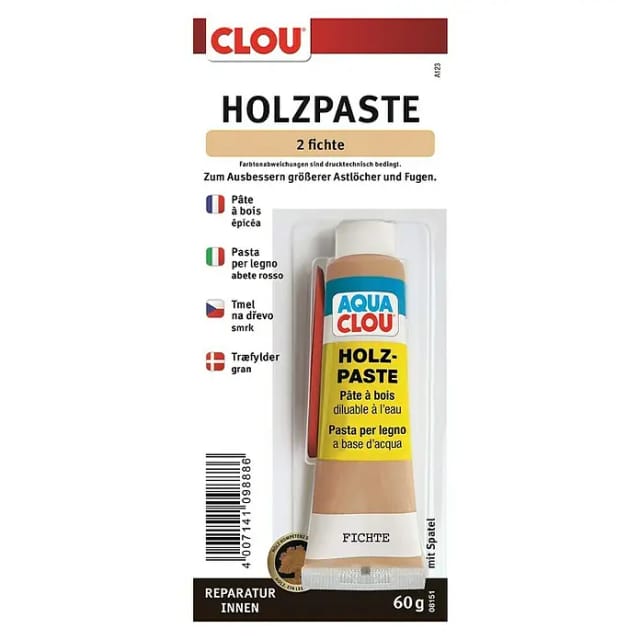 Clou Holzpaste wasserverdünnbar Fichte 60 g