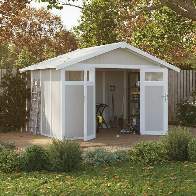 Grosfillex Kunststoff-Gerätehaus Utility7,5 Graugrün 7,5 m²