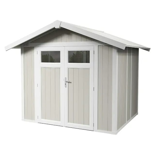 Grosfillex Kunststoff-Gerätehaus Utility 4,9 Graugrün 4,9 m²