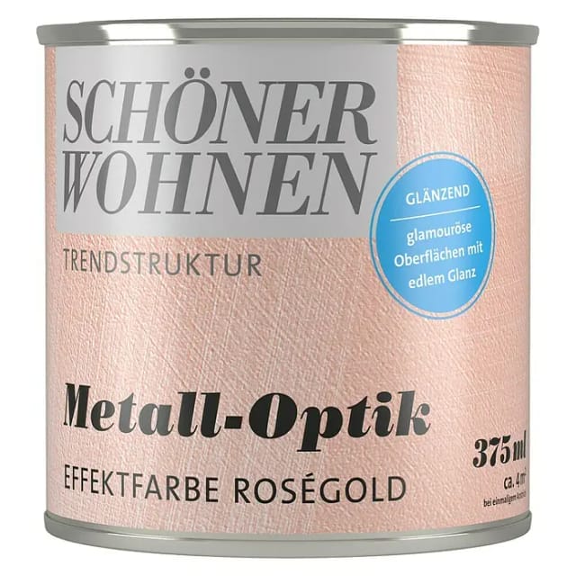 Schöner Wohnen Trendstruktur Metall-Optik Rosegold 375 ml