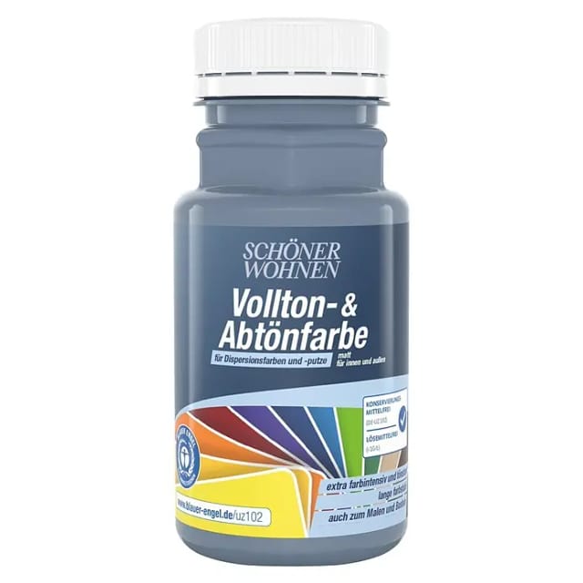 Schöner Wohnen Vollton- und Abtönfarbe Indigograu Matt 125 ml