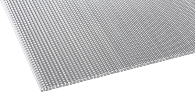Hohlkammerplatte 10 mm Transparent 250 cm x 105 cm