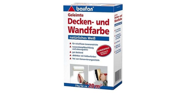 Baufan Geleimte Decken- und Wandfarbe 2 kg