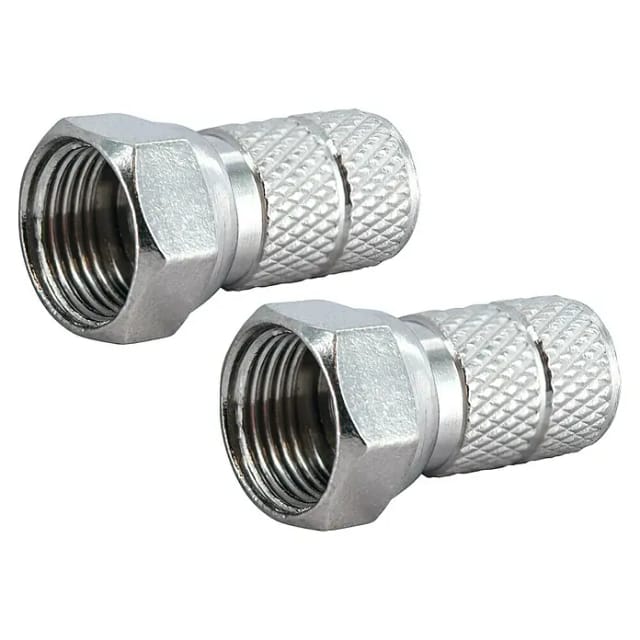 Schwaiger F-Stecker 6,5 mm 2er Set