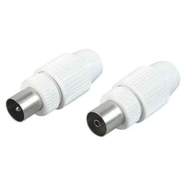 Schwaiger Koax-Set IEC Weiß