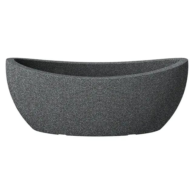 Scheurich Jardiniere Wave Globe 58 cm x 24 cm Schwarz-Granit