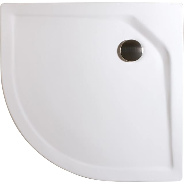 Schulte Duschwannen-Set Extraflach Viertelkreis 90 cm x 90 cm Alpinweiß