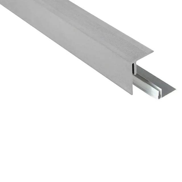 Kovalex WPC Seitenabschluß Grau 4,8 x 6,4 x 250cm